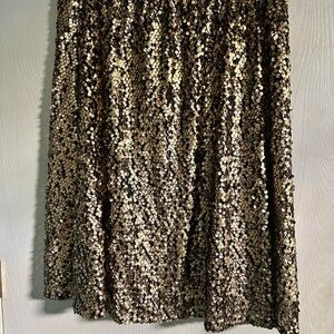 Ava & Viv Sparkling Gold Sequin Skirt